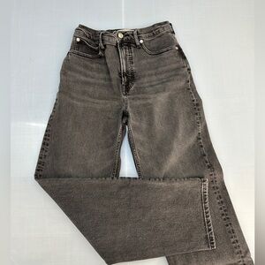 Everlane The Way High Jean, 100% Cotton, size 26 Washed Gray